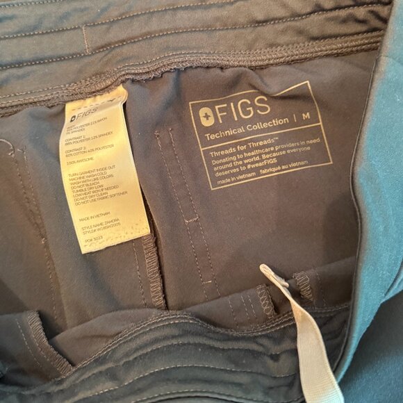 Zamora Jogger Scrub Pants, Dark Harbor, Size Medium - Picture 3 of 4